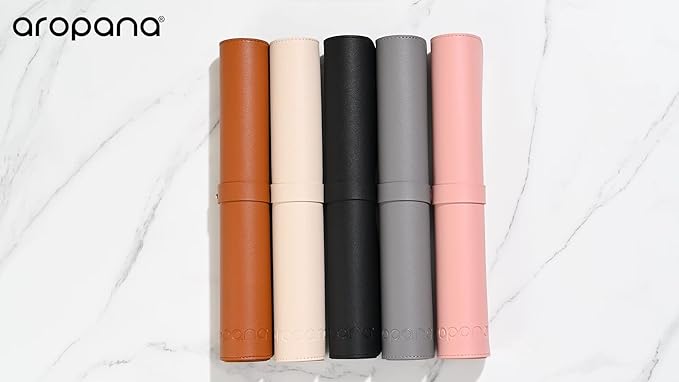 Aropana Anti-Slip Extended Mouse Pad, PU Vegan Leather Desk Mat, Computer Desk Table Protector Pad with Non-Slip Suede Base for Keyboard, Desktop, Laptop, Office, 27.6" x 13.8" inch, Black