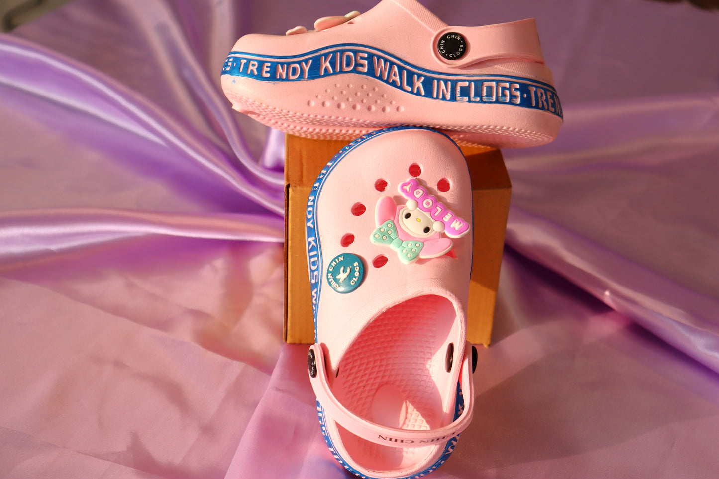 ChinChin Attractive Clog Shoes for Boys & Girls || Indoor & Outdoor Sandals Clogs for Kids Pink