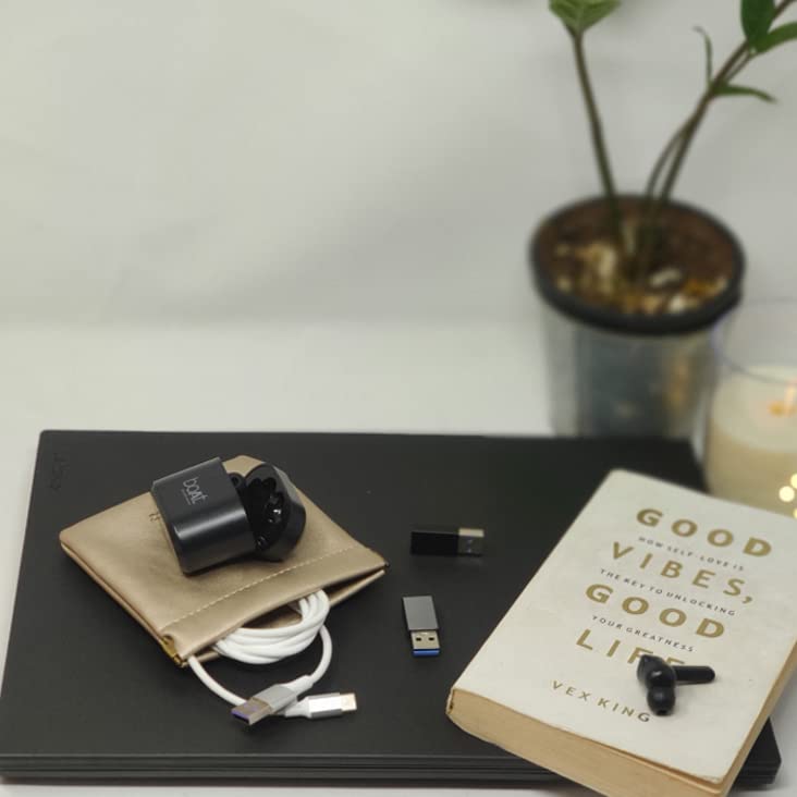 Aropana Self closing Leather Purse Portable Earphone AirPods Pouch Mini storage Jewellery Bag Coin Card Holder for Men & Women (11.5CM × 11CM) Glitter Bronze