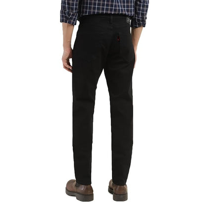 Denim Men Black Cotton Regular Fit Casual Jeans