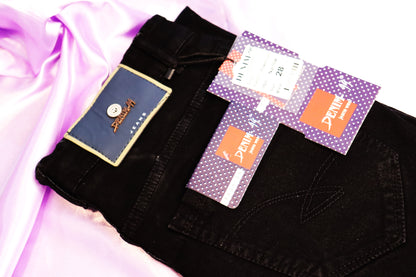 Denim Men Black Cotton Regular Fit Casual Jeans