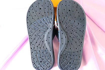 Navy Blue Grey Daily Wear Flip Flops for Man