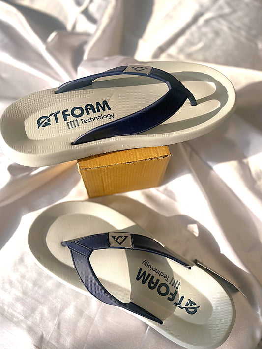 Doctor Flip Flop for Men | Soft Comfortable | Breathable | Fashionable | Stylish | Trendy | Super soft | Lightweight | Anti-Slip Sole | Indoor & Outdoor | Light Grey & Blue