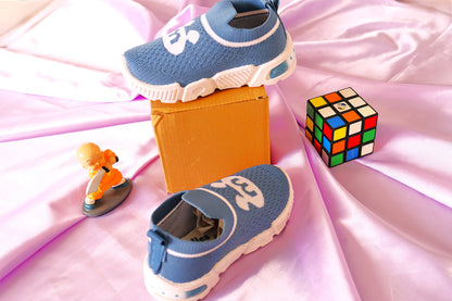 Nino Kids Boys & Girls Casual Wear Shoes / Sneaker | Light Weight, T.Blue for Kids between 2- 6 Years