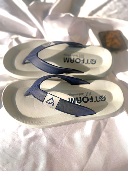 Doctor Flip Flop for Men | Soft Comfortable | Breathable | Fashionable | Stylish | Trendy | Super soft | Lightweight | Anti-Slip Sole | Indoor & Outdoor | Light Grey & Blue