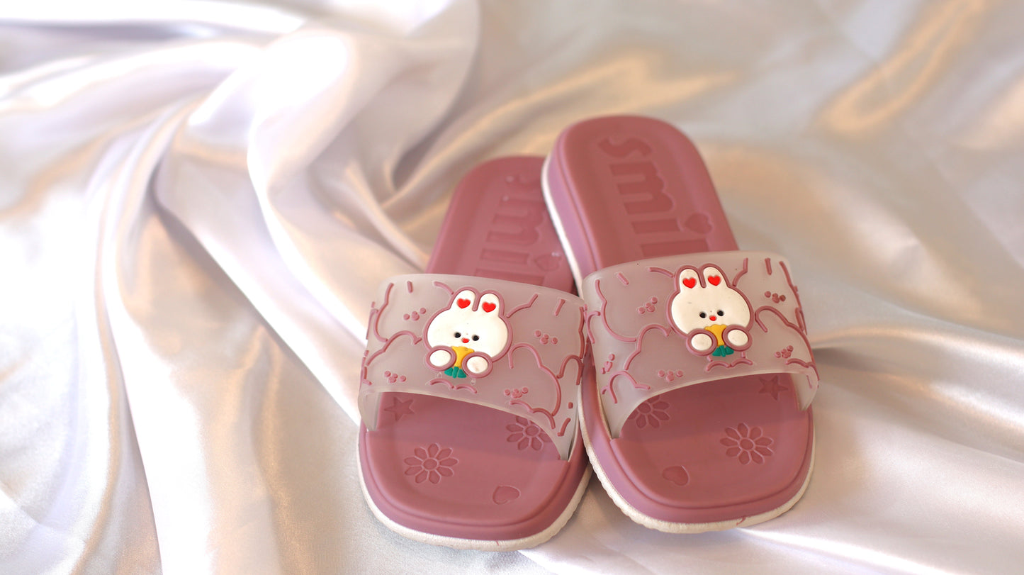 Nino Kids Girls Sandals |3D Teddy | Sandals for Girls | Girls Fashion Sandals | Sandals for Kids Girls (Pink)