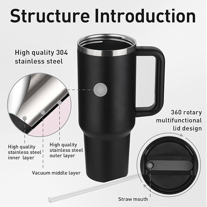 Tumbler Sipper Mug with Lid & Steel Straw | Stainless Steel Vacuum Insulated | Travel Coffee Cup for Hot & Cold Beverages | For Office, Gym, and Travel Use 1200 ml