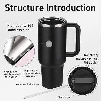 Tumbler Sipper Mug with Lid & Steel Straw | Stainless Steel Vacuum Insulated | Travel Coffee Cup for Hot & Cold Beverages | For Office, Gym, and Travel Use 1200 ml
